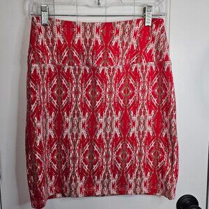 Tribal Aztec Print Stretchy Pencil Skirt SZ  S